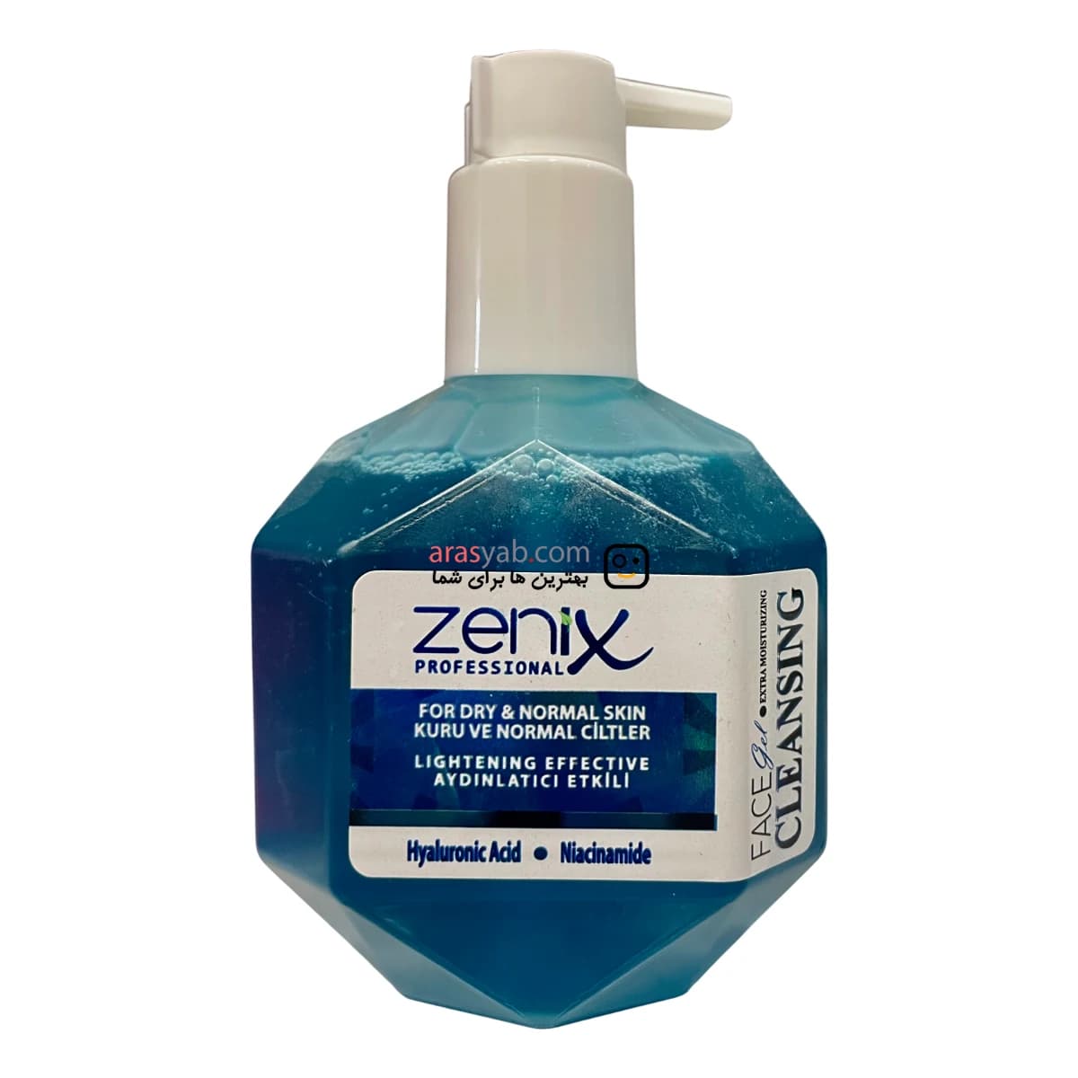 ژل شستشوی صورت زنیکس Zenix برای پوست خشک تا نرمال حجم 250 میل