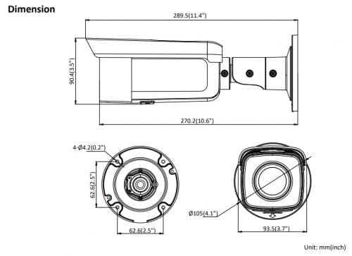 دوربین گلوله 8 مگاپیکسلی DS-2CD2T85G1-I5 هایک ویژن — تصویر ۳
