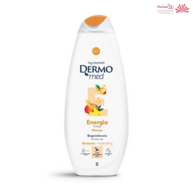 شامپو بدن درمومد Dermomed با رایحه مانگو (انبه) حجم 750 میل — تصویر ۴