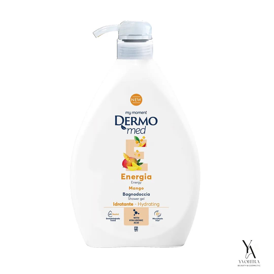 شامپو بدن انرژی بخش درمومد Dermomed با رایحه انبه mango حجم 1 لیتر — تصویر ۵