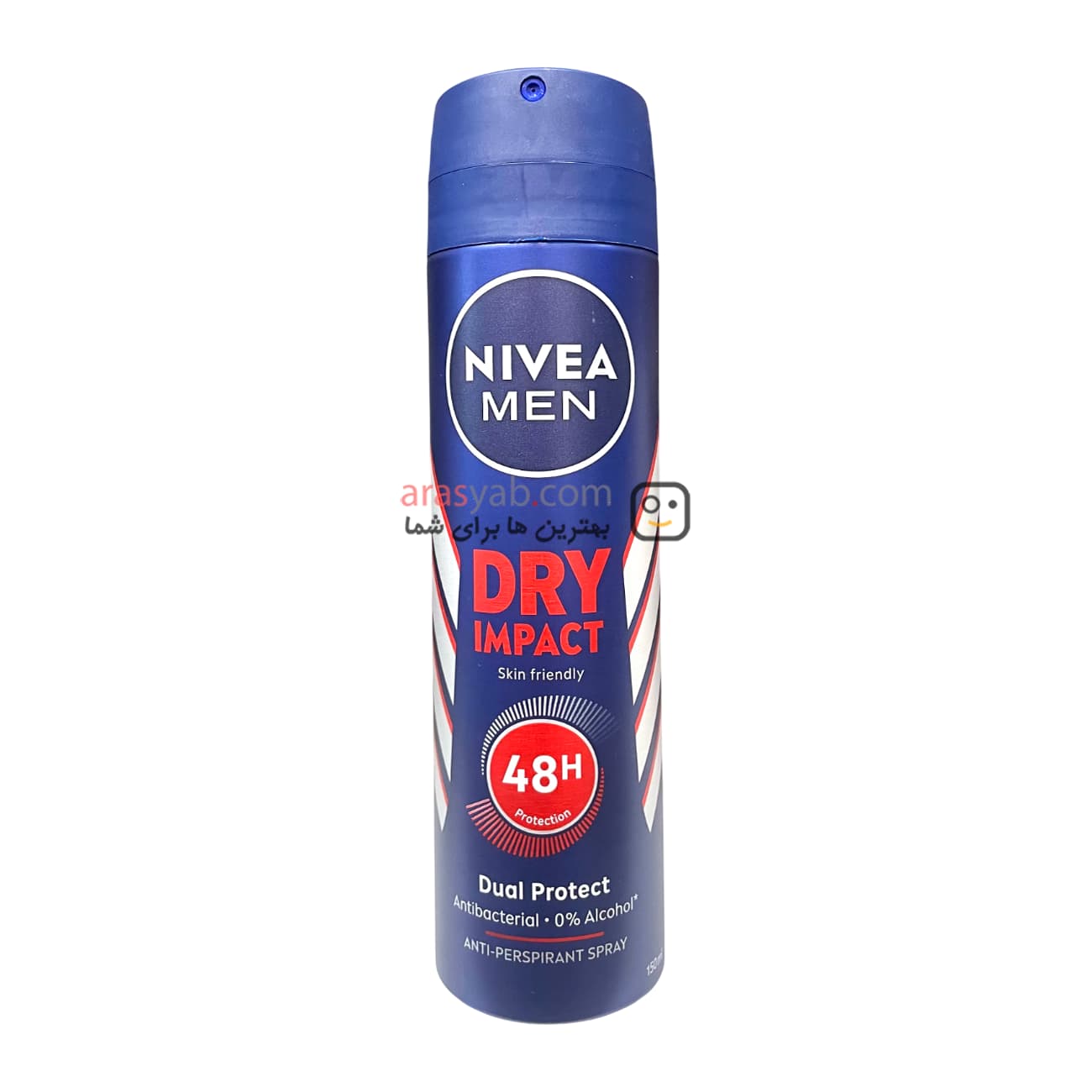 اسپری ضد تعریق بدون الکل نیوآ NIVEA مردانه مدل DRY IMPACT حجم 150 میل