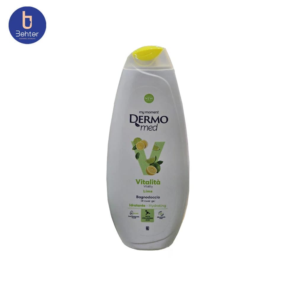 شامپو بدن درمومد Dermomed با رایحه لیمو مدل lime Vitalita حجم 750 میل — تصویر ۹