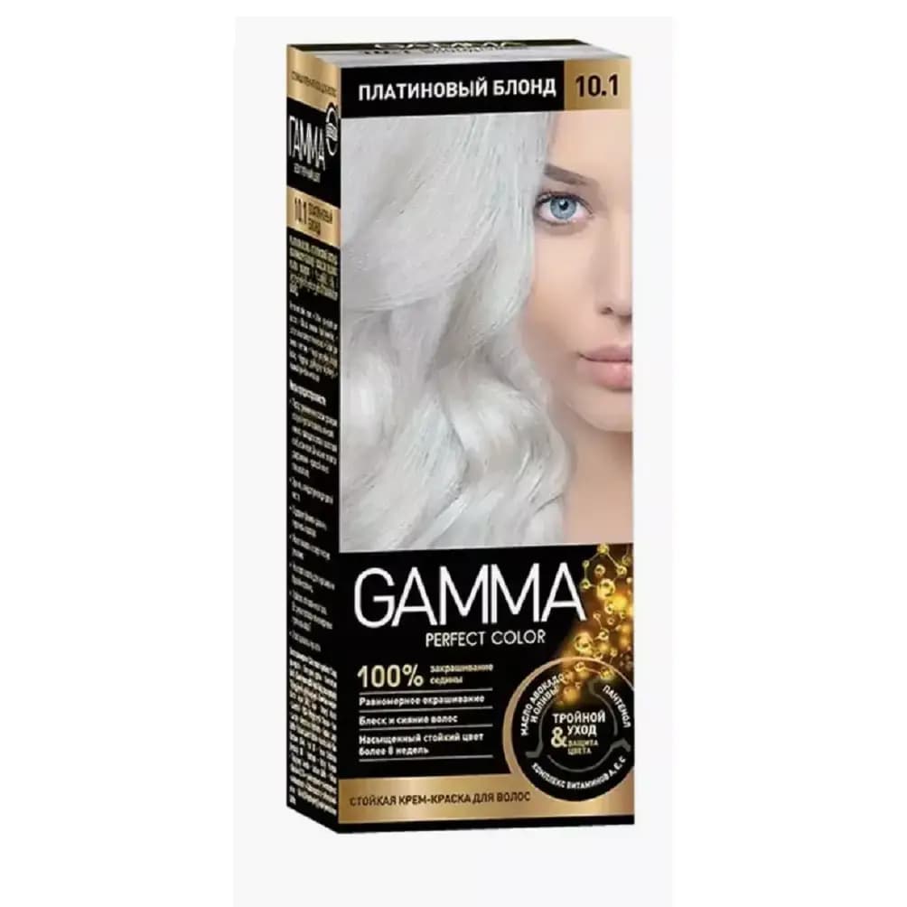 رنگ مو شماره 10.1 گاما Gamma رنگ بلوند پلاتینیوم