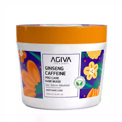 ماسک موی داخل حمام ضد ریزش آگیوا Agiva حاوی کافئین و جنسینگ حجم 300 میل — تصویر ۵