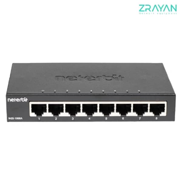 سوئیچ غیرمدیریتی 8 پورت گیگابیتی نتربیت مدل NGS-1008A — تصویر ۸