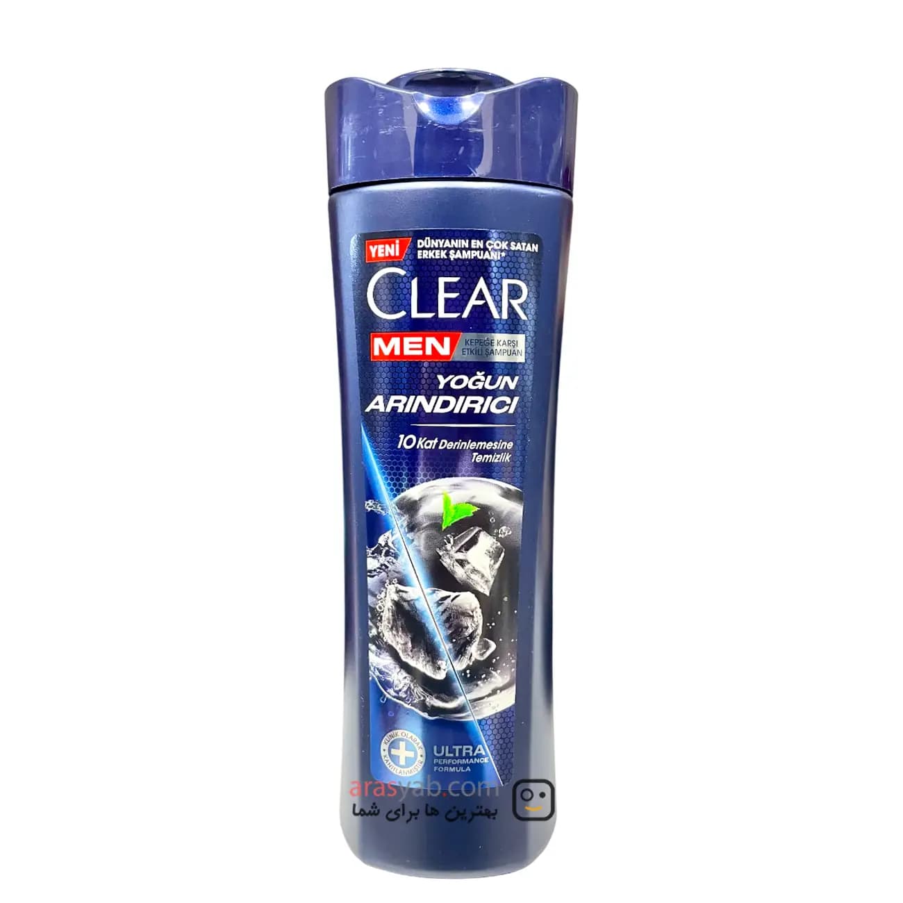 شامپو ضدشوره کلیر زغالی مردانه Clear Men برای کنترل چربی حجم 350 میل