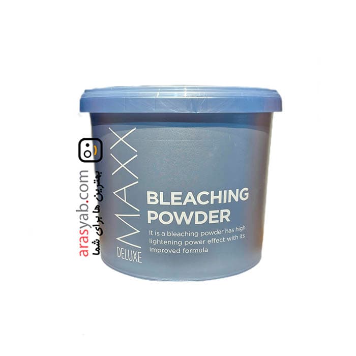 پودر دکلره بدون آمونیاک مکس دلوکس Deluxe maxx آبی Blue وزن 2 کیلویی