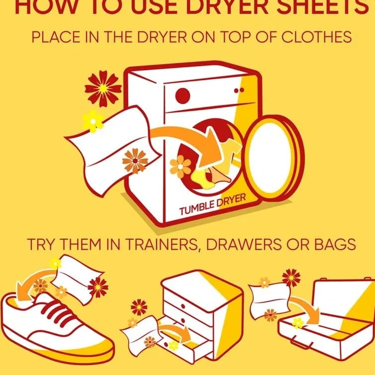 دستمال خوشبو کننده لباس نسیم تابستانی لنور Lenor مدل Tumble Dryer Sheets بسته 34 عددی — تصویر ۱۲