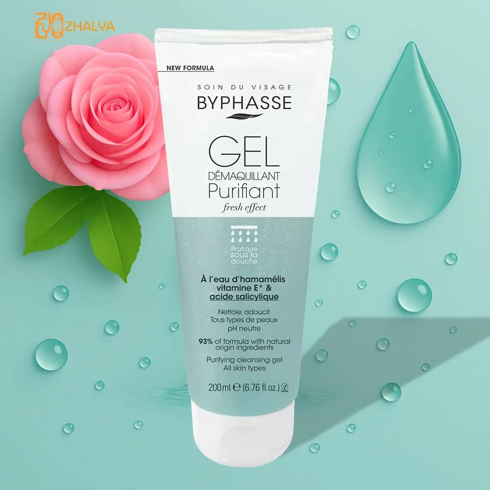 ژل شستشوی صورت بایفاس Byphasse مدل Purifying مناسب انواع پوست حجم 200 میل — تصویر ۹