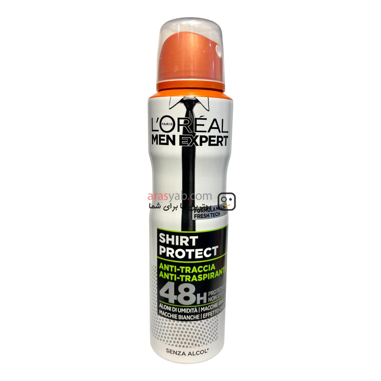 اسپری مردانه لورال سفید مدل Shirt Protect سری MEN EXPERT حجم 150میل