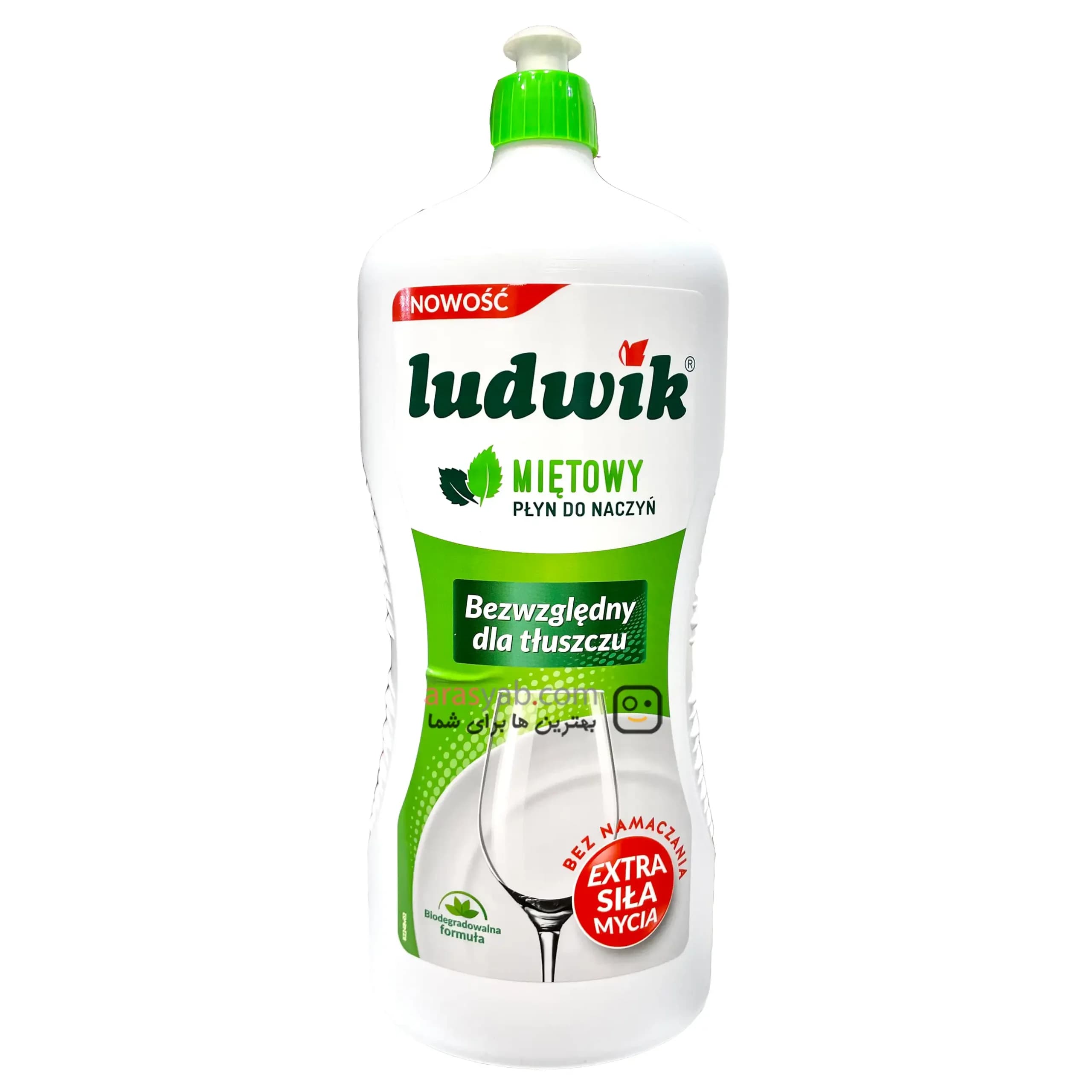 مایع ظرفشویی دستی با رایحه نعنایی لودویک Ludwik لهستان حجم 1350 میلی