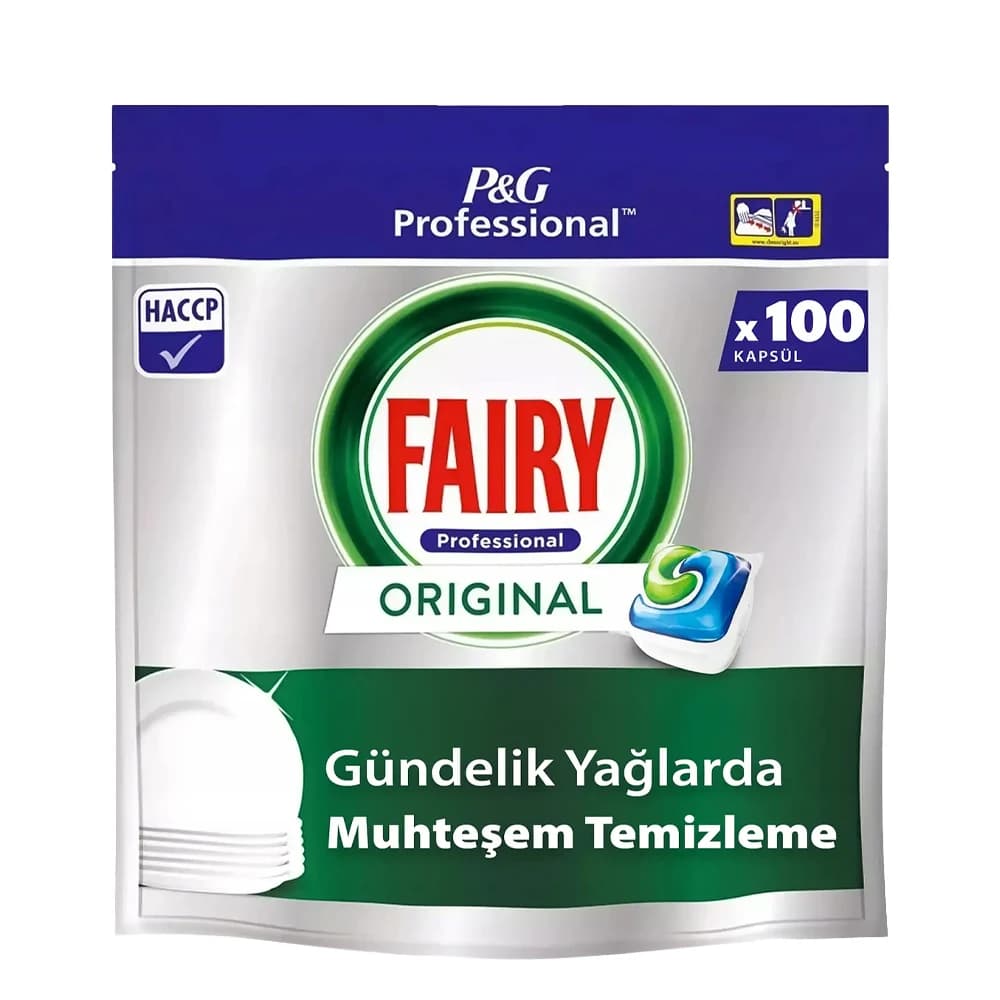 قرص ماشین ظرفشویی فیری Fairy مدل اورجینال Original بسته 100 عددی — تصویر ۵
