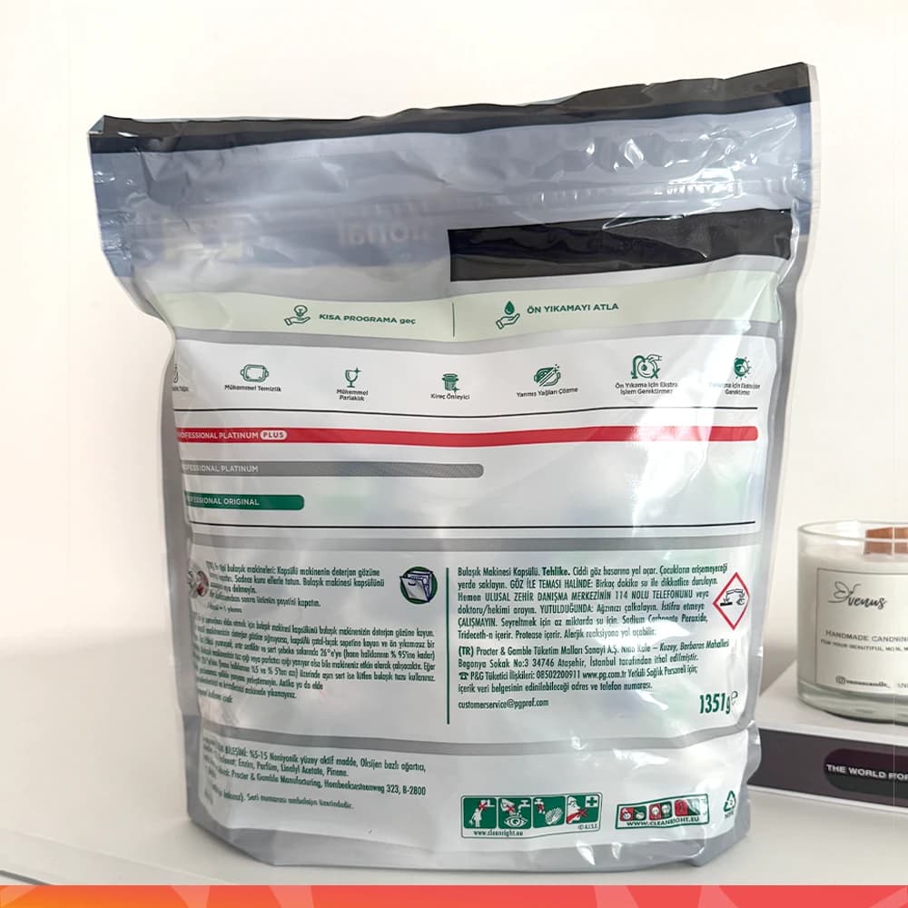 قرص ماشین ظرفشویی فیری Fairy مدل اورجینال Original بسته 100 عددی — تصویر ۷