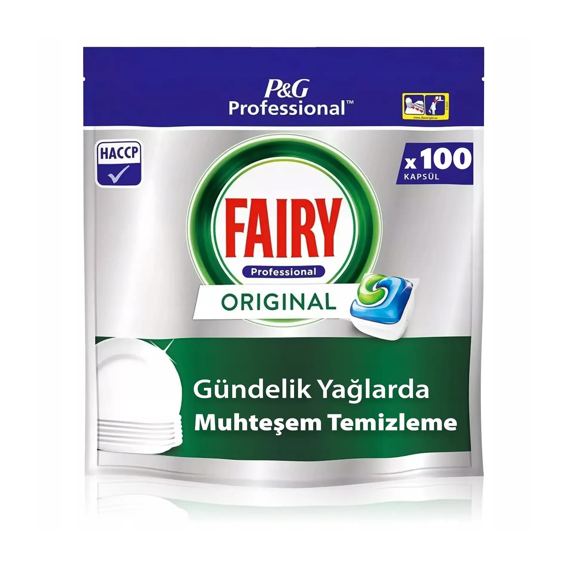 قرص ماشین ظرفشویی فیری Fairy مدل اورجینال Original بسته 100 عددی