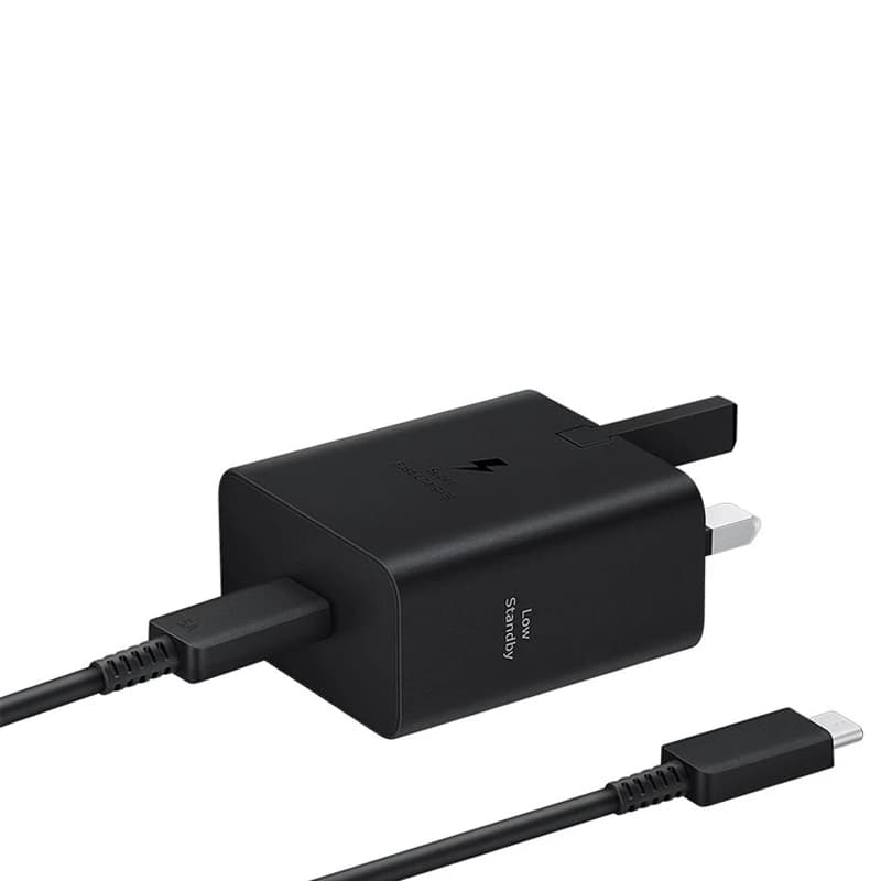 شارژر دیواری سامسونگ مدل EP-T4511 توان 45 وات 3پین با سری تایپ سی به همراه کابل 1.8 متری – (اصلی Original)