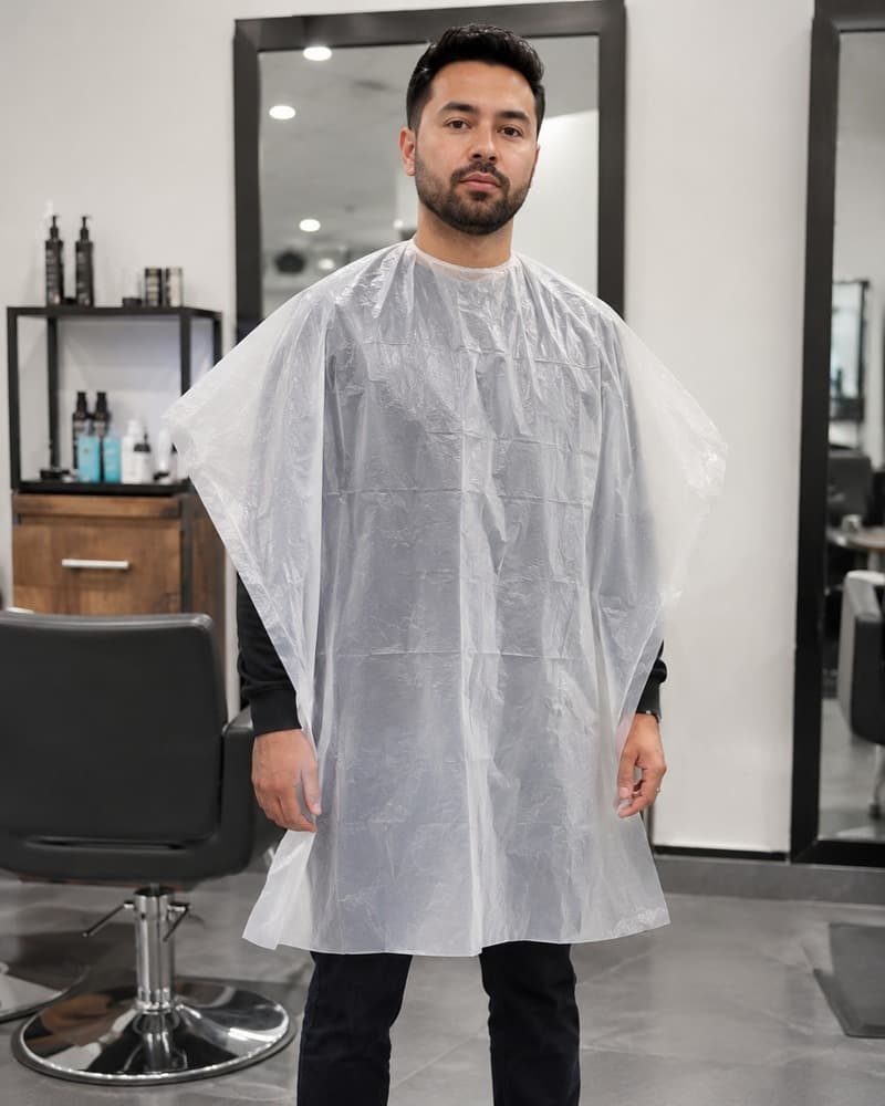 پیشبند آرایشگاهی یکبار مصرف ( بسته 36 عددی ) ( ارسال از تهران ) — تصویر ۲