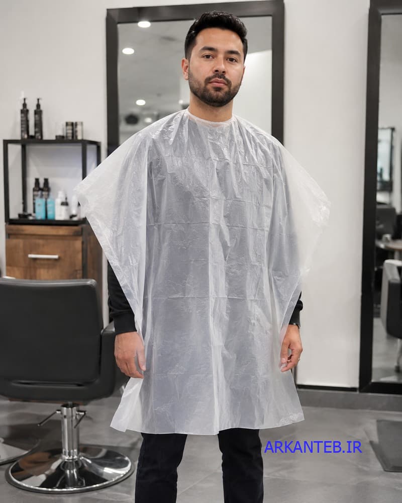 پیشبند آرایشگاهی یکبار مصرف ( بسته 36 عددی ) ( ارسال از تهران ) — تصویر ۴