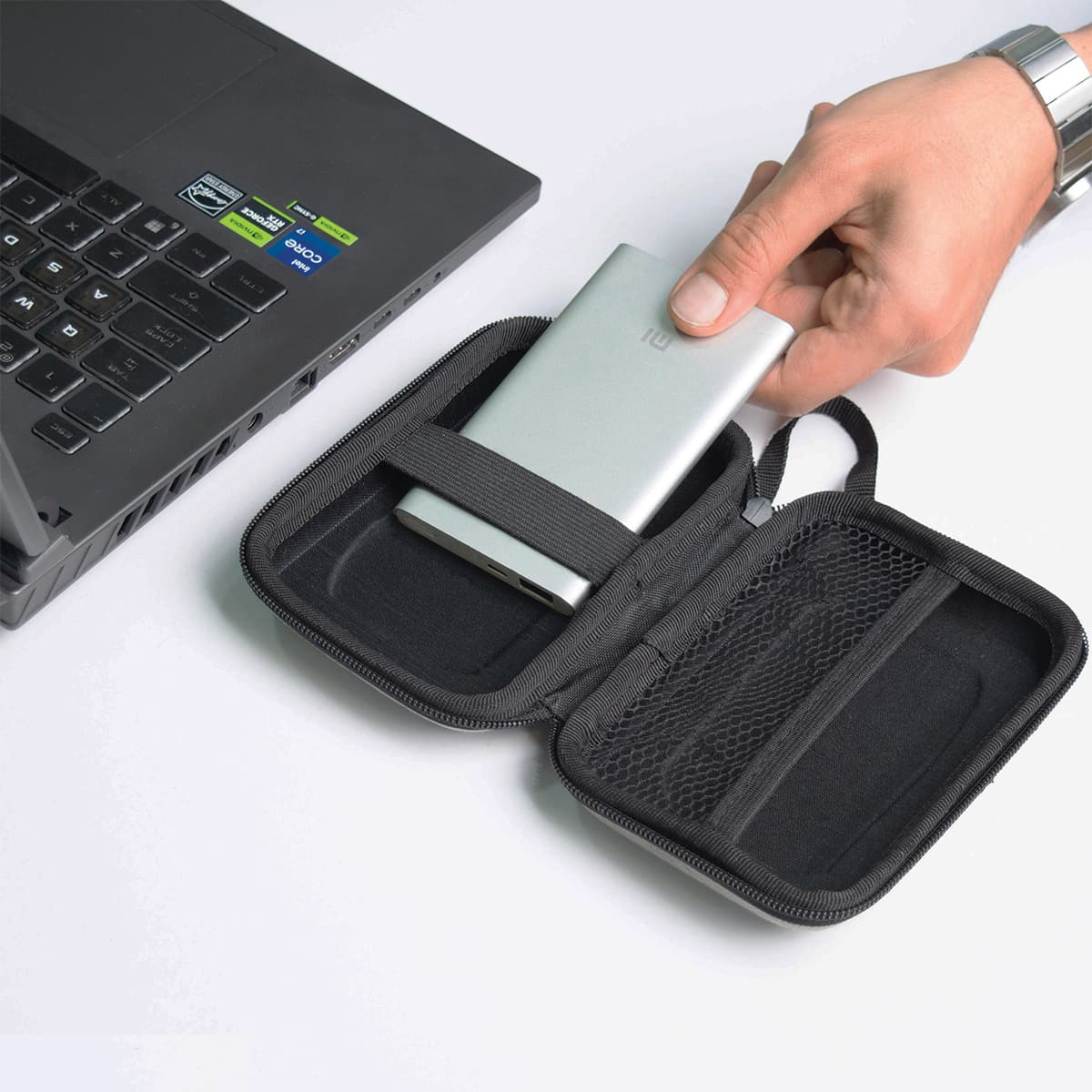 کیف هارد nahl bag رنگ توسی سایز کوچک — تصویر ۹