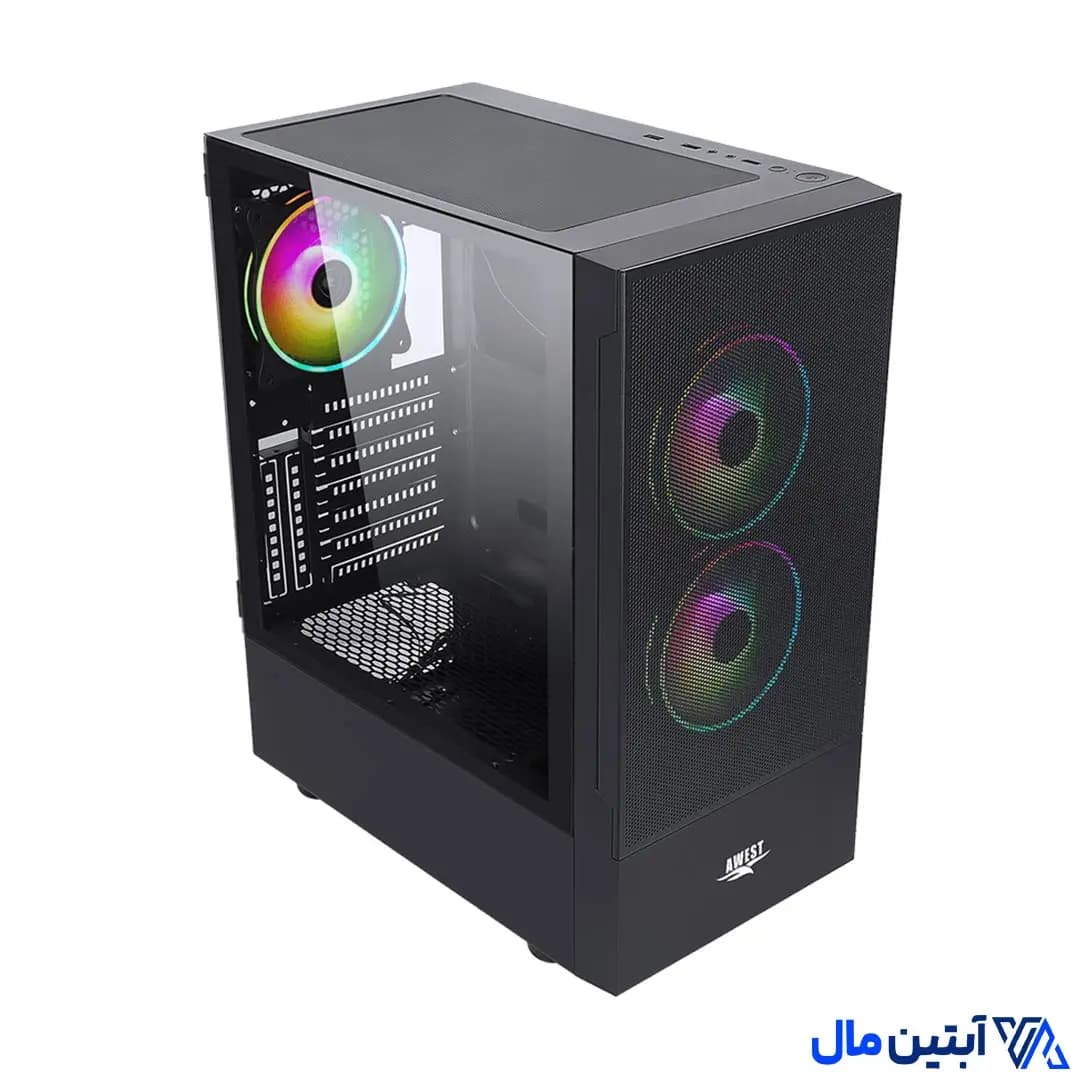 کیس کامپیوتر اوست مدل AWEST GT-AV201-MB — تصویر ۴