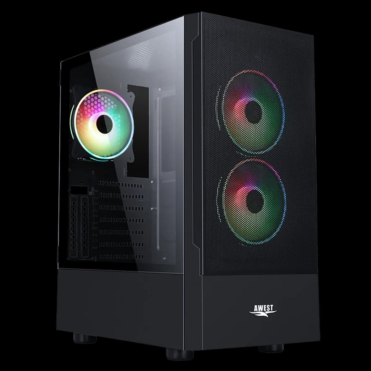 کیس کامپیوتر اوست مدل AWEST GT-AV201-MB — تصویر ۷