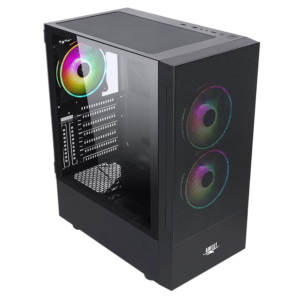 کیس کامپیوتر اوست مدل AWEST GT-AV201-MB — تصویر ۹