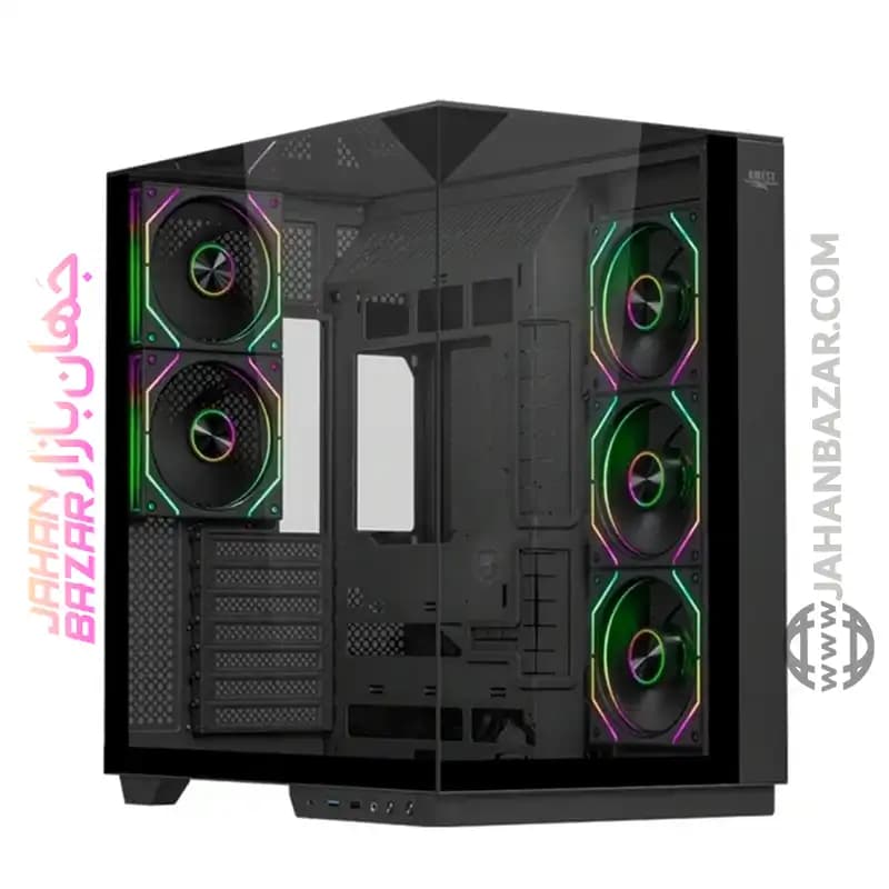 کیس کامپیوتر گیمینگ اوست مدل Awest AQ5 TG Black — تصویر ۵