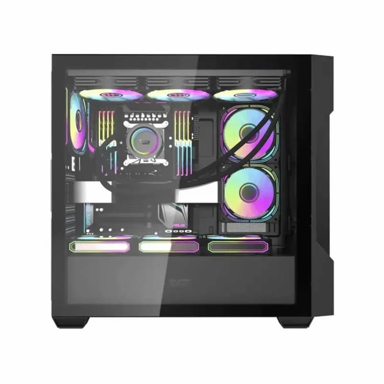 کیس کامپیوتر گیمینگ دارک فلش مدل DS900 Mesh B — تصویر ۴