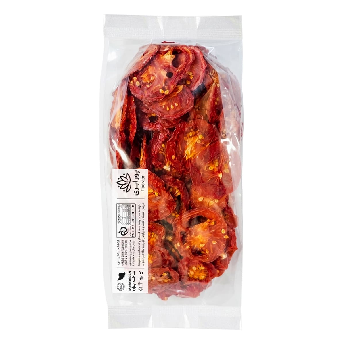 گوجه فرنگی خشک شده پورابری – 200 گرم