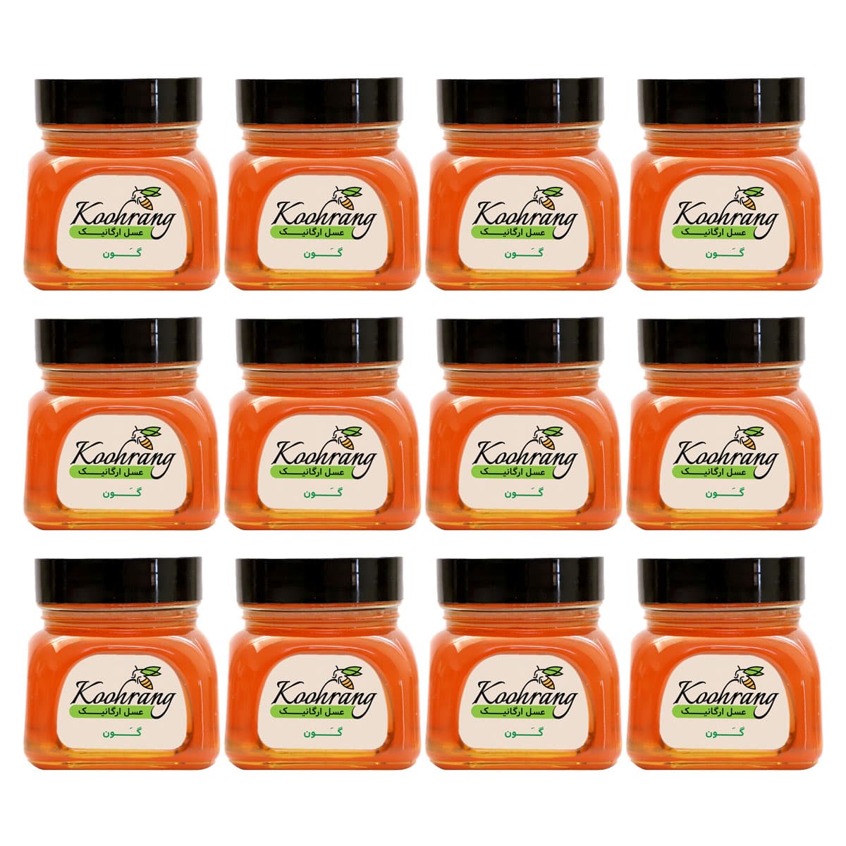 عسل گون گز 450 گرمی ارگانیک رویال کندو کوهرنگ – 12 عددی