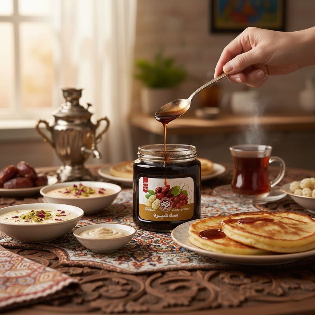 سه شیره طبیعی انگور و خرما و توت تورکه – 500 گرم — تصویر ۴