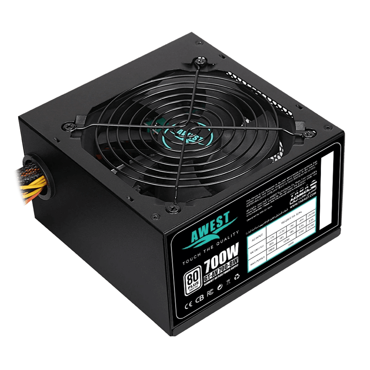 منبع تغذیه کامپیوتر اوست مدل AV700-BW — تصویر ۶
