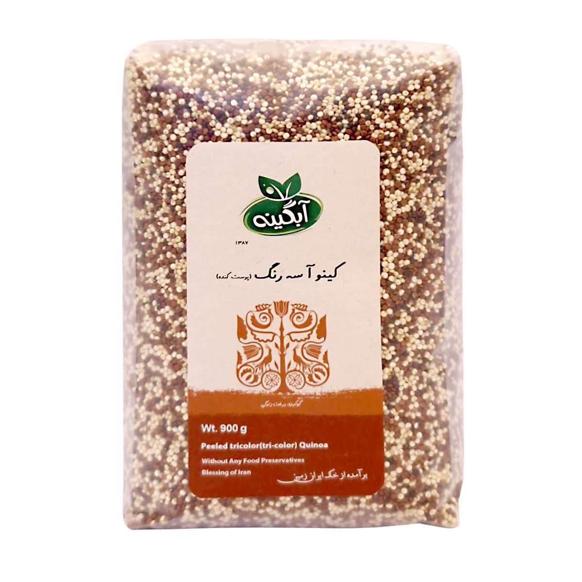 کینوا سه رنگ پوست کنده آبگینه – 900 گرم — تصویر ۶