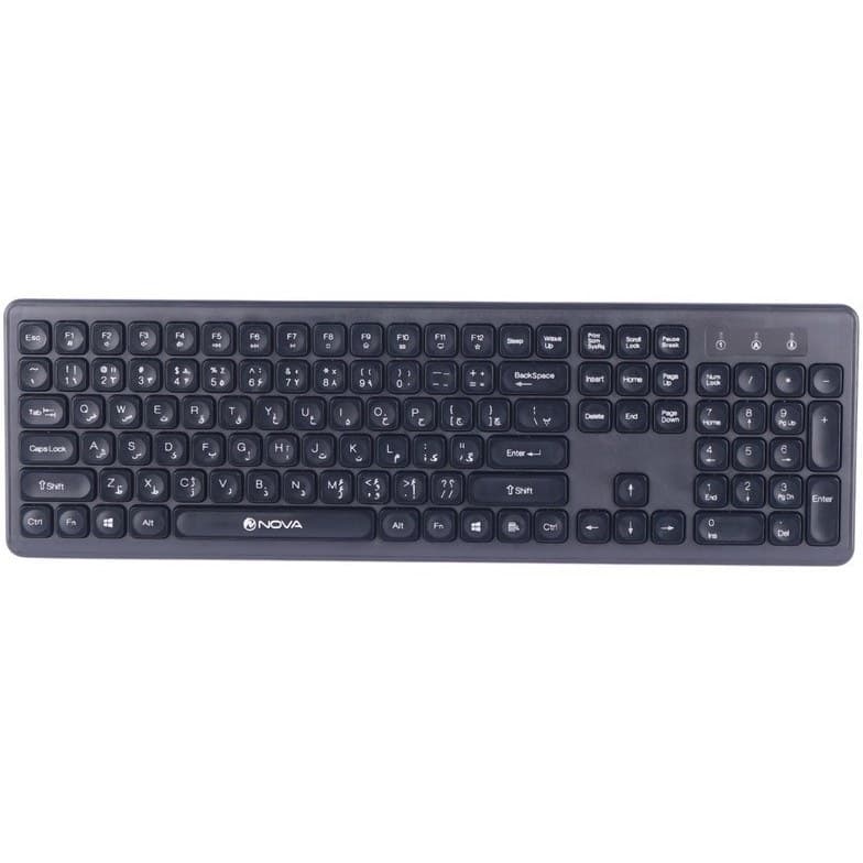 موس و کیبورد بی سیم نوا مدل Nova NKM-1401WL — تصویر ۵
