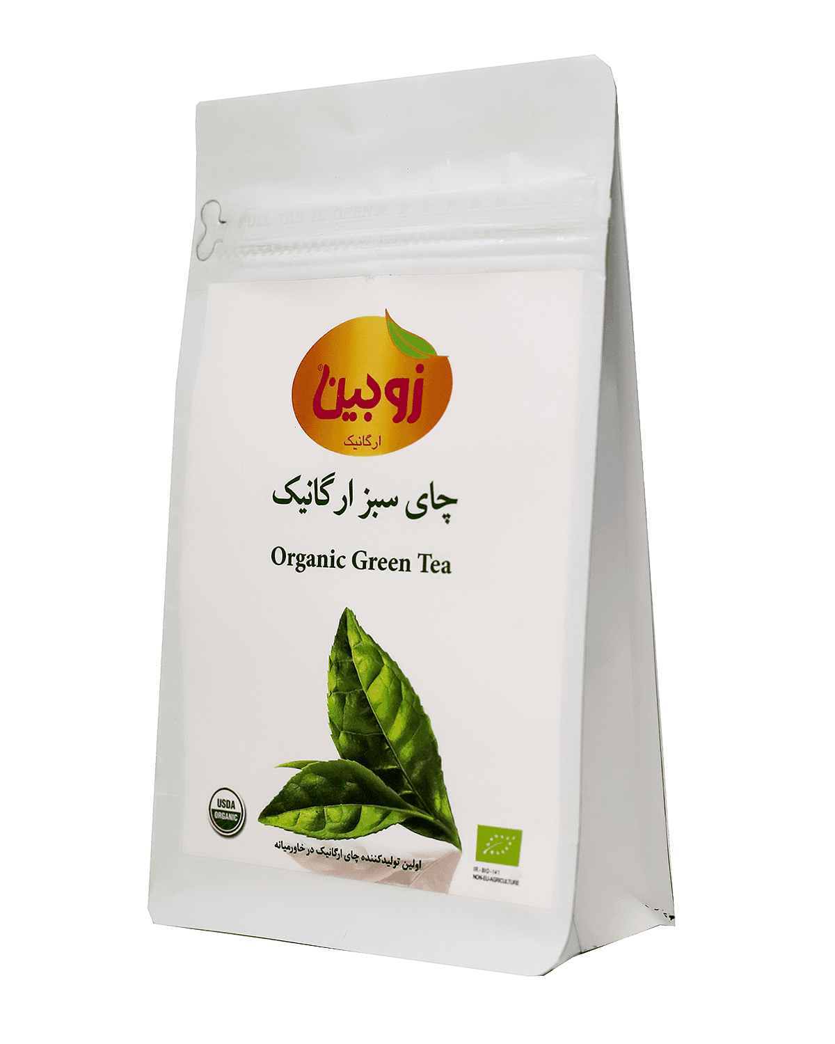 چای سبز ارگانیک زوبین – 100 گرم