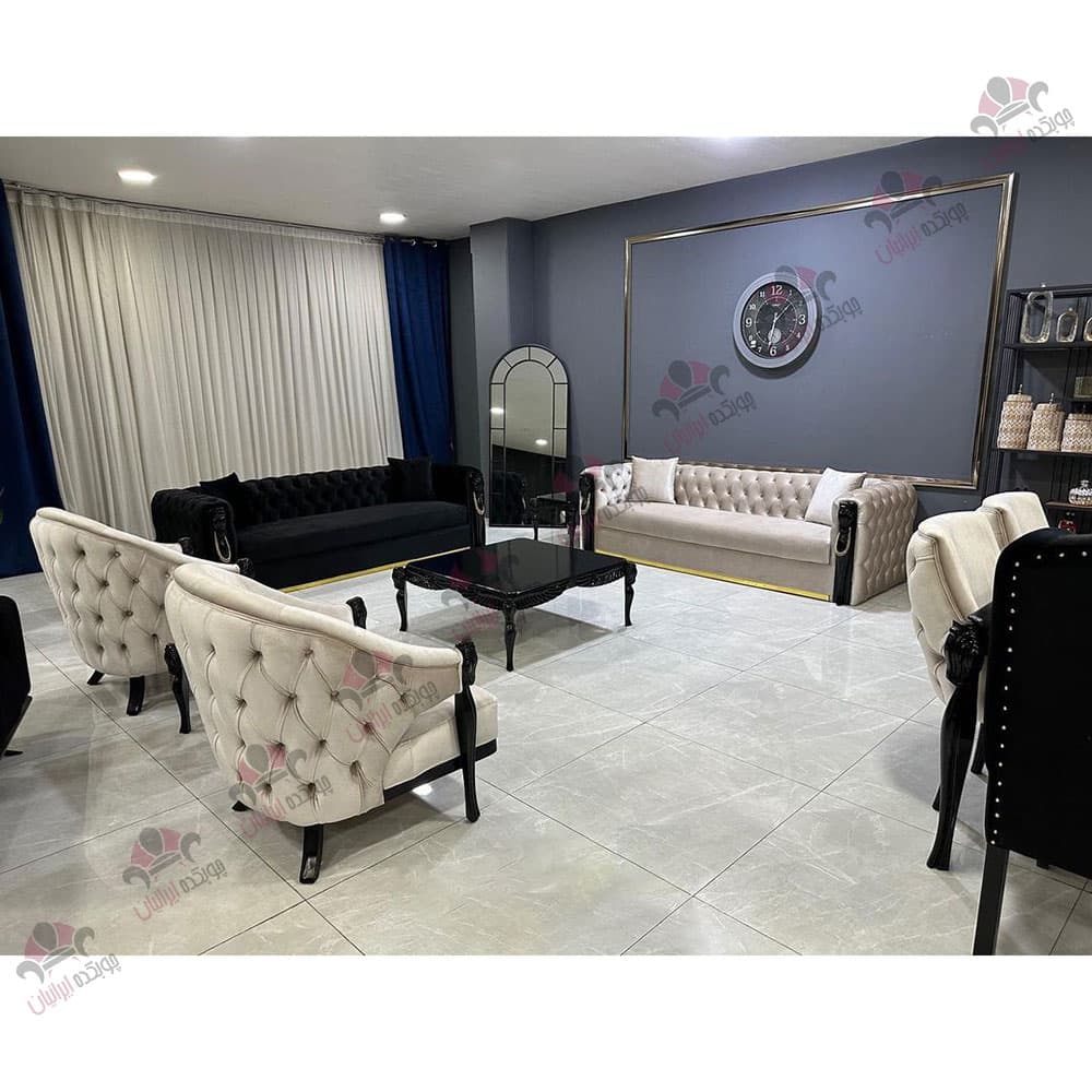 مبل نئوکلاسیک چستر بلک هورس — تصویر ۴