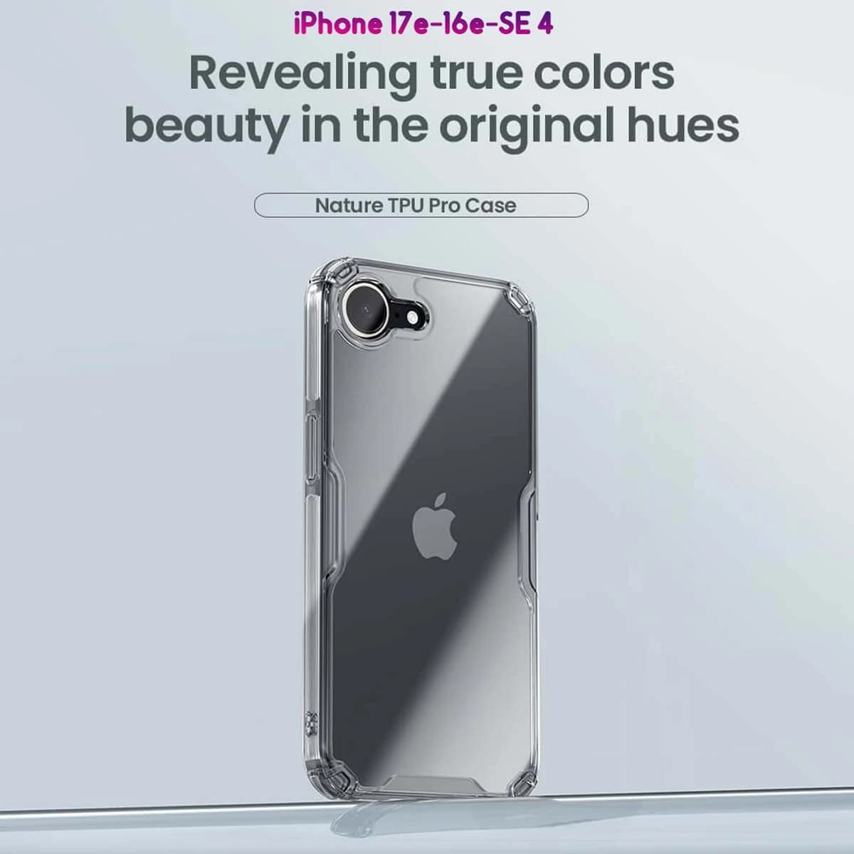 قاب شفاف iPhone 17e مارک نیلکین مدل TPU Pro — تصویر ۴