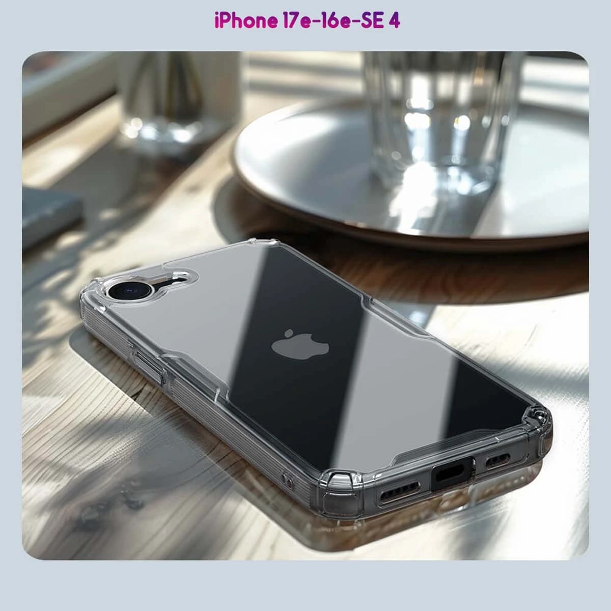 قاب شفاف iPhone 17e مارک نیلکین مدل TPU Pro — تصویر ۵