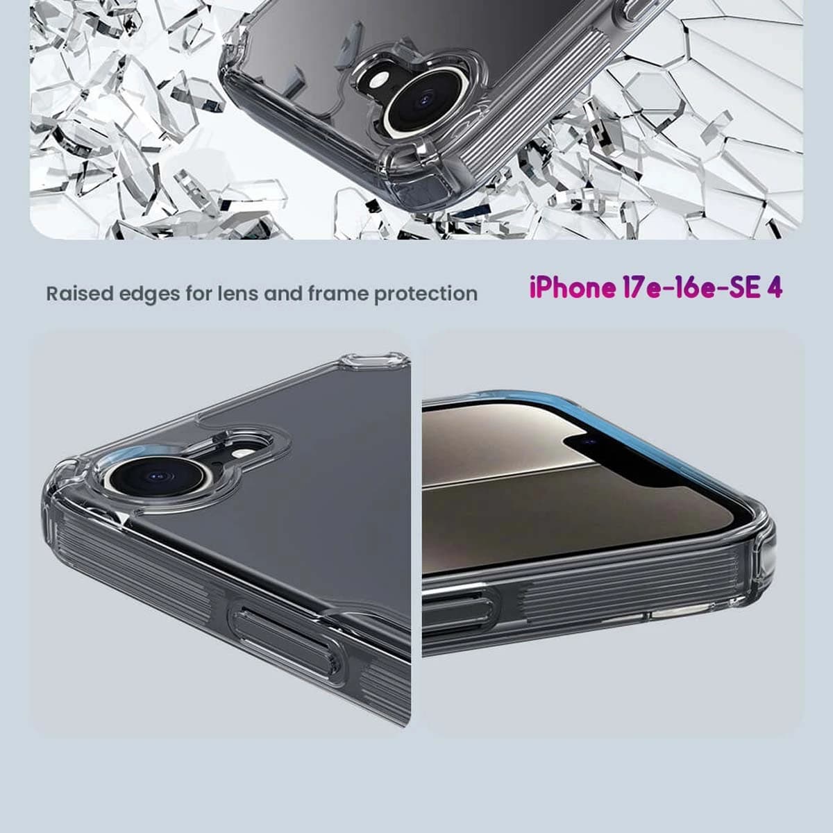 قاب شفاف iPhone 17e مارک نیلکین مدل TPU Pro — تصویر ۹