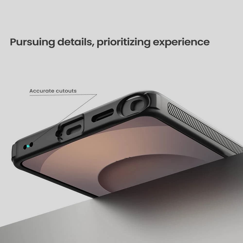 قاب ضدضربه دودی مگنتی Galaxy S26 Ultra مارک نیلکین مدل Super Frosted Shield Pro Clear Magnetic — تصویر ۷