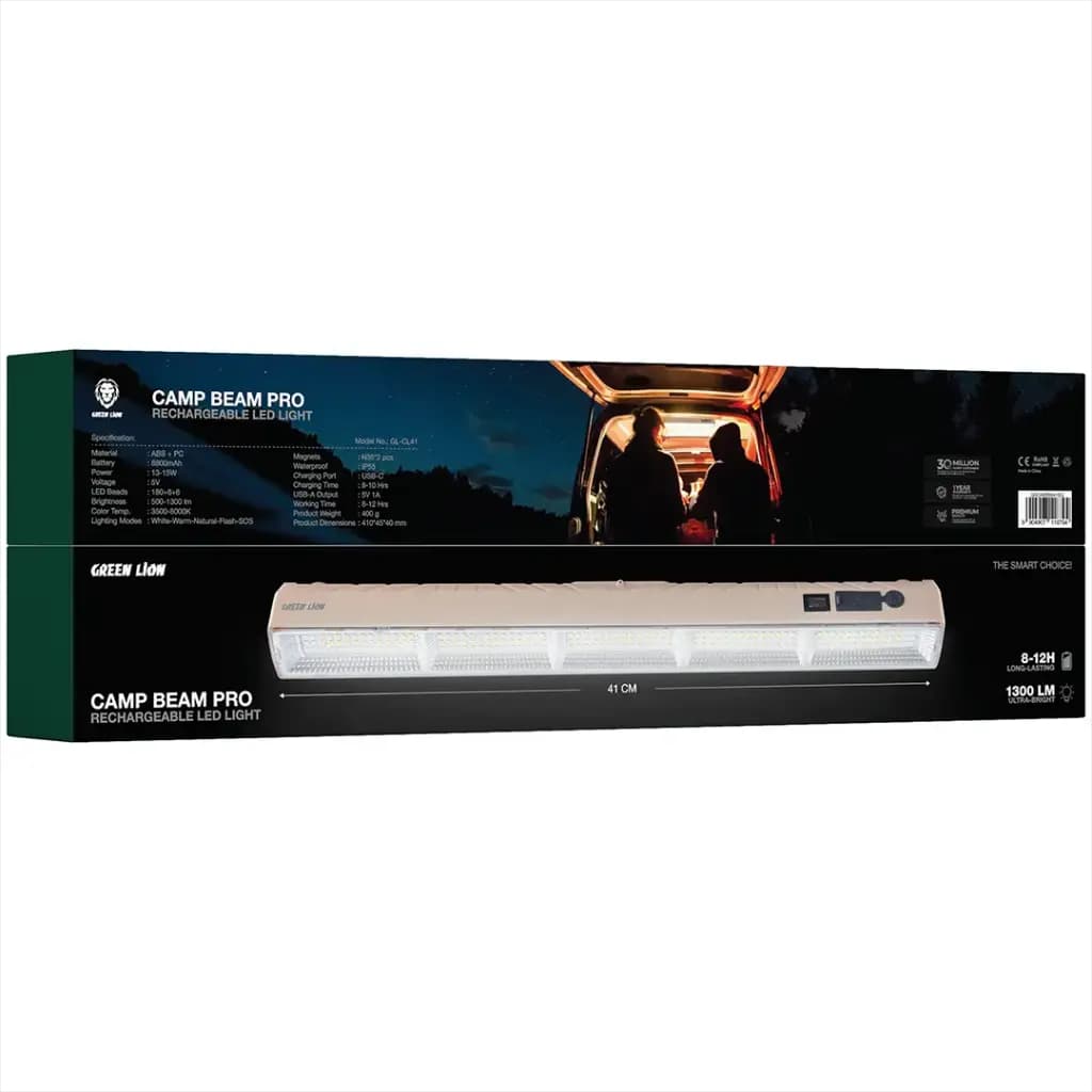 چراغ LED شارژی کمپ گرین لاین Camp Beam Pro GNCAMBM41BG — تصویر ۵
