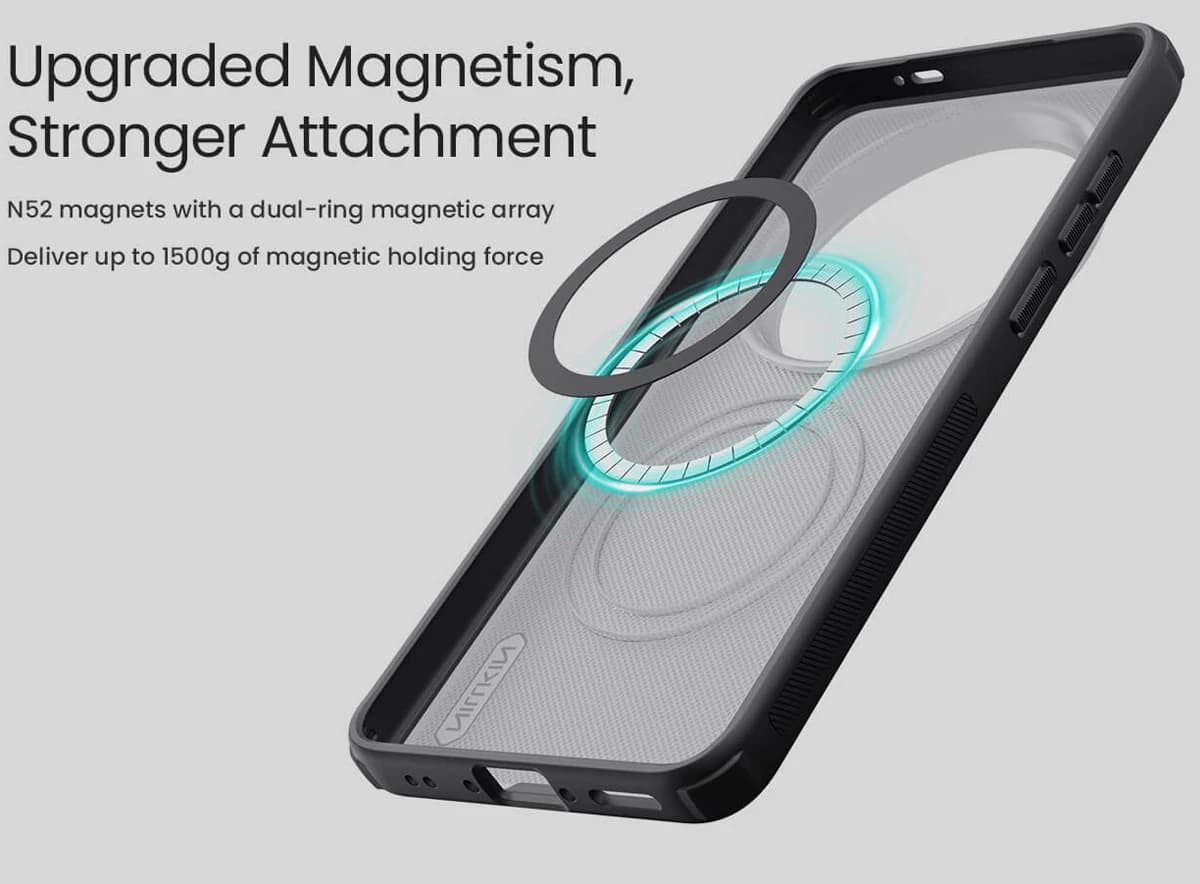 قاب ضدضربه مگنتی Vivo X300 Ultra مارک نیلکین مدل Super Frosted Shield Pro Magnetic — تصویر ۸