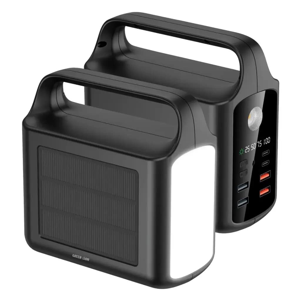پاوربانک خورشیدی 80000 میلی‌آمپر گرین لاین مدل Solar Xtreme GNSOLXPB80BK