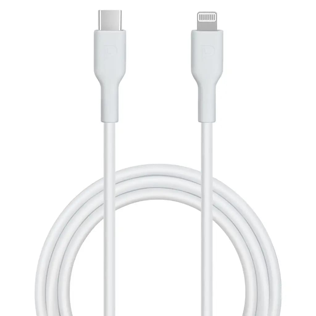 کابل پاورولوژی Type-C به Lightning مدل PWCTL1M با توان 20 وات و طول 1.2 متر