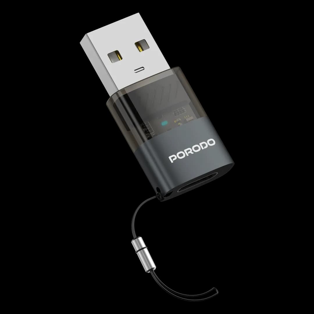 مبدل OTG پرودو MiniLink USB-C به USB-A خاکستری PDCTOA50GY