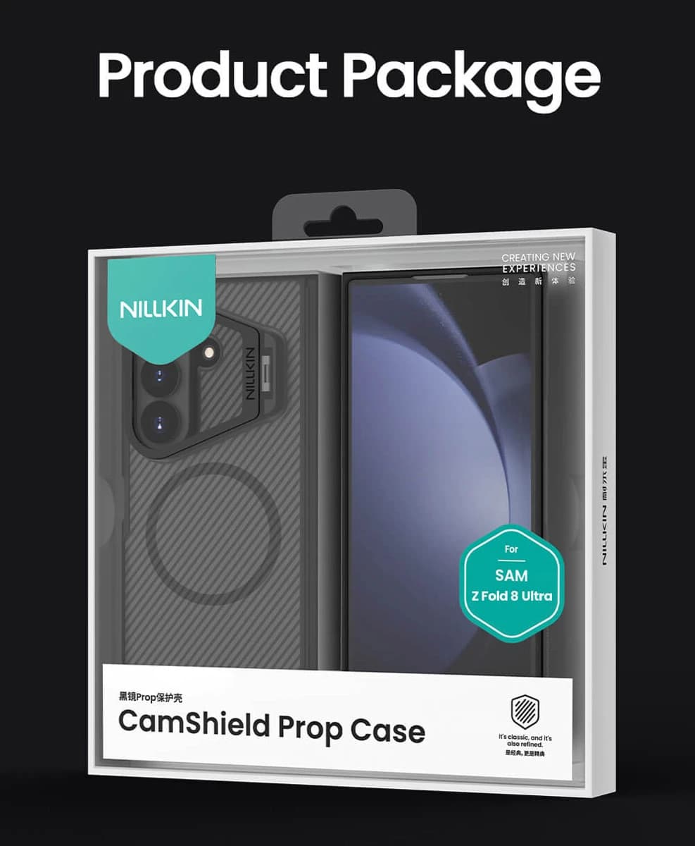 گارد دودی مگنتی کمرا استند Galaxy Z Fold 8 Ultra مارک نیلکین مدل Camshield Prop — تصویر ۳