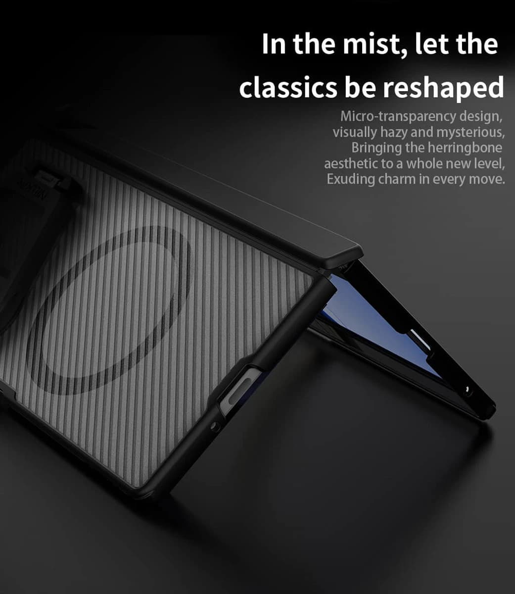 گارد دودی مگنتی کمرا استند Galaxy Z Fold 8 Ultra مارک نیلکین مدل Camshield Prop — تصویر ۵