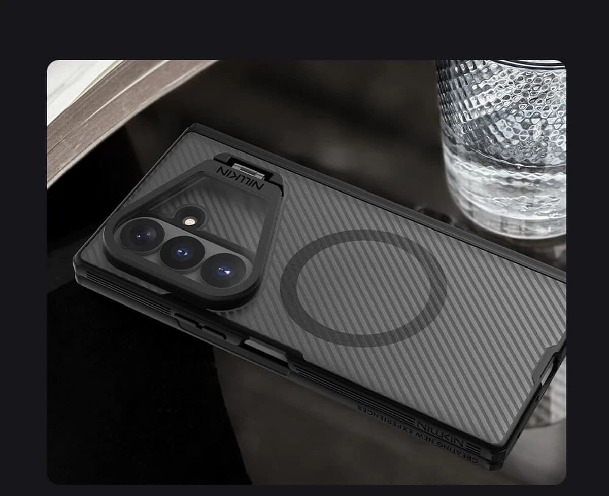 گارد دودی مگنتی کمرا استند Galaxy Z Fold 8 Ultra مارک نیلکین مدل Camshield Prop — تصویر ۷