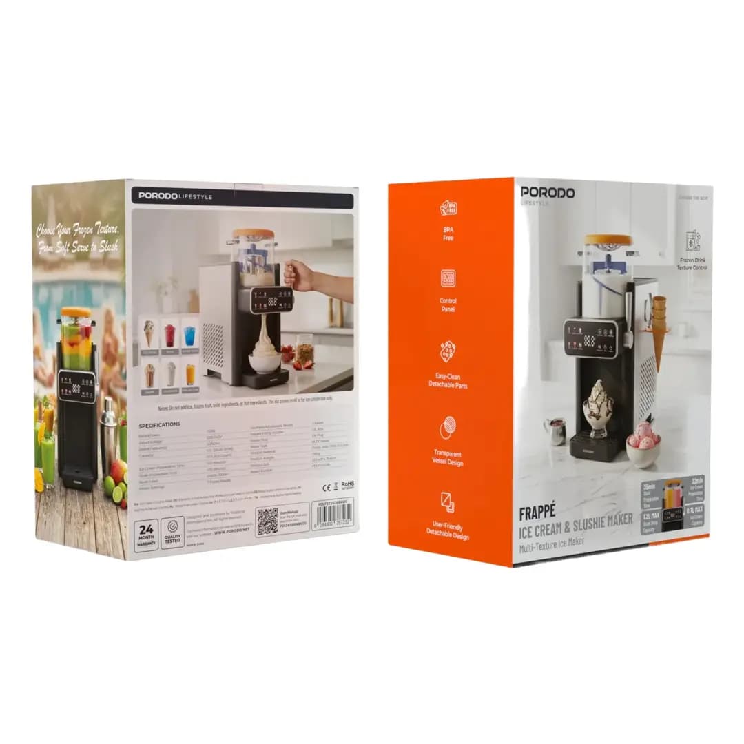 دستگاه یخ در بهشت و بستنی‌ساز پرودو Lifestyle Frappé مدل PDLFST2506BKOG — تصویر ۳