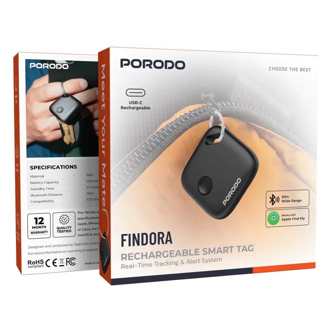 ردیاب هوشمند شارژی پرودو Findora با ردیابی لحظه‌ای و سیستم هشدار مدل PDF1CBK — تصویر ۳