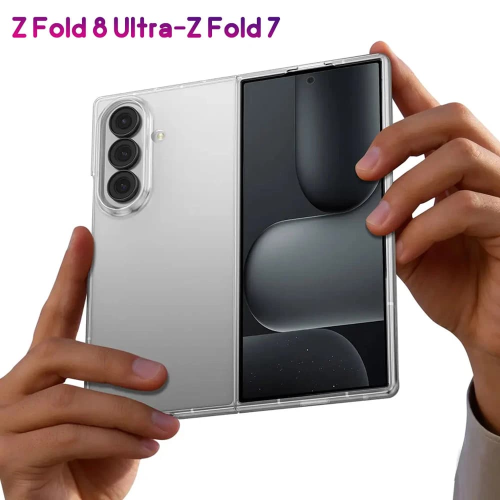 قاب Delgado تمام شفاف Galaxy Z Fold 8 Ultra مارک Green Lion — تصویر ۸
